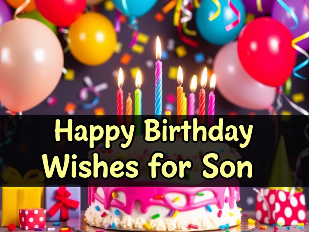 happy birthday wishes for son
generate