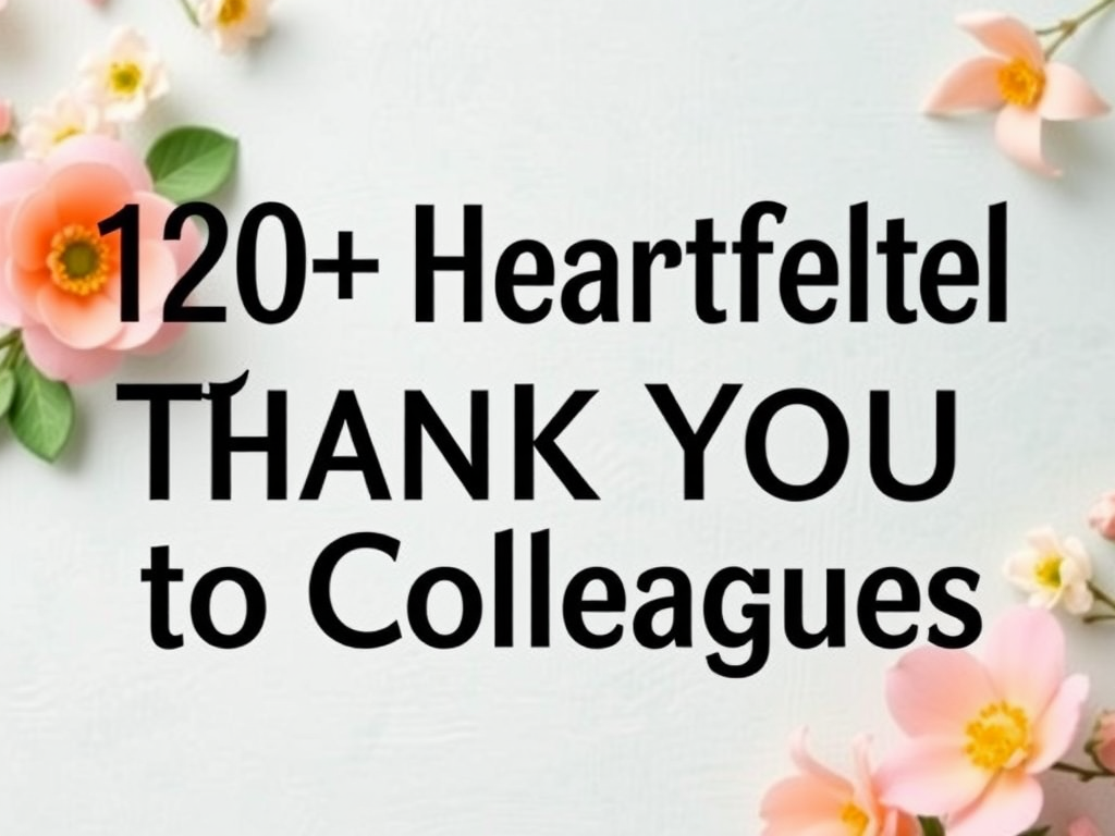 120+ Heartfelt Thank You Messages to Colleagues